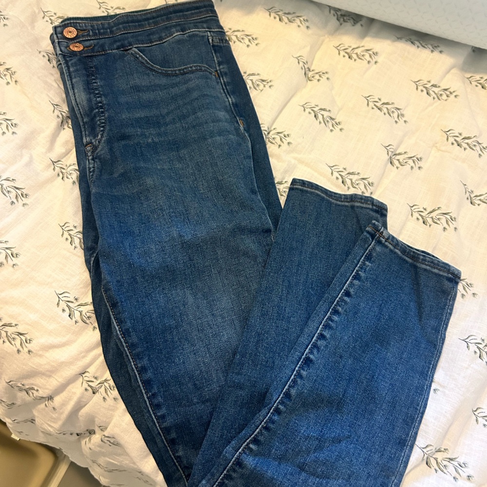 Express Dark Blue Women's Skinny Jeans